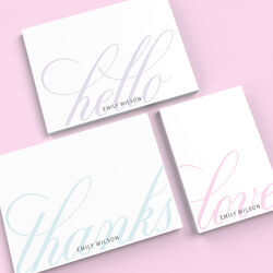 Pastel Greetings Flat Note Card Collection